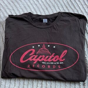 Capitol Records Logo Tee (Brown)
